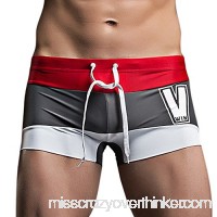 Beach Shorts Men Mens Breathable Swim Trunks Pants Swimwear Shorts Slim Wear Bikini Swimsuit Red B07P14FYSS